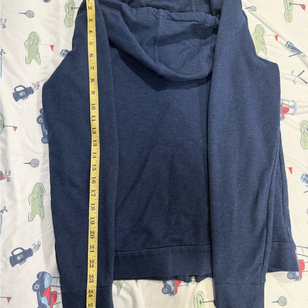 Armani Exchange Men's Dark Blue Hooded Zip-Up Sweater - Picture 8 of 10